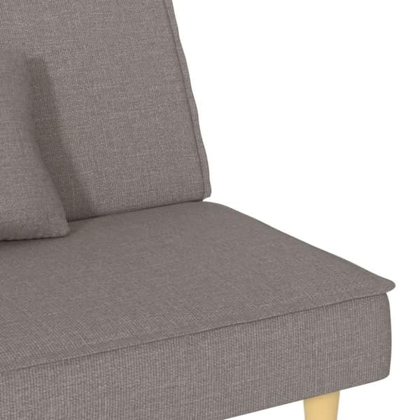 vidaXL Bäddsoffa taupe tyg