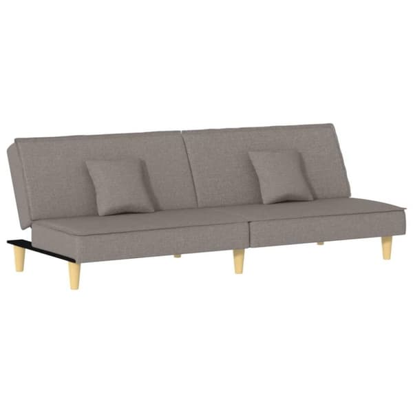vidaXL Bäddsoffa taupe tyg