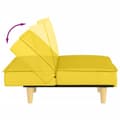 Miniatyrbillede 9 af 11: vidaXL sovesofa stof lysegul