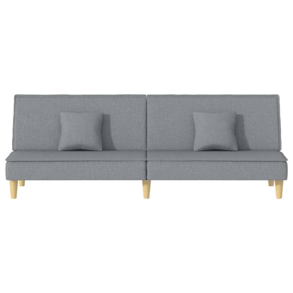 vidaXL sovesofa stof lysegrå