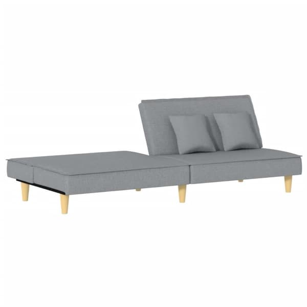 vidaXL sovesofa stof lysegrå