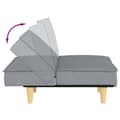 Miniatyrbillede 9 af 11: vidaXL sovesofa stof lysegrå
