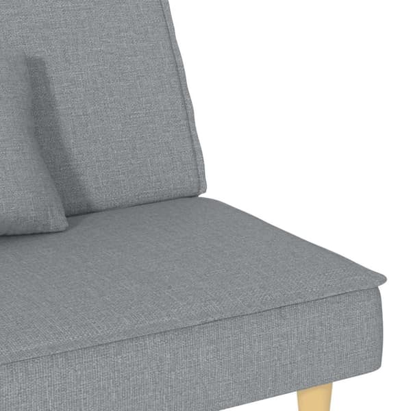 vidaXL sovesofa stof lysegrå