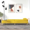 Miniatyrbillede 3 af 11: vidaXL sovesofa med armlæn stof lysegul