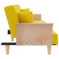 Miniatyrbillede 5 af 11: vidaXL sovesofa med armlæn stof lysegul