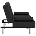 Miniatyrbillede 8 af 11: vidaXL sovesofa med kopholdere kunstlæder sort