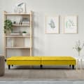 Miniatyrbillede 3 af 11: vidaXL sovesofa med kopholdere velour gul