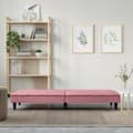 Miniatyrbillede 3 af 11: vidaXL sovesofa med kopholdere velour lyserød
