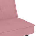 Miniatyrbillede 10 af 11: vidaXL sovesofa med kopholdere velour lyserød
