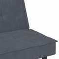 Miniatyrbillede 10 af 11: vidaXL sovesofa med kopholdere velour mørkegrå