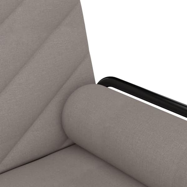 vidaXL sovesofa med armlæn stof gråbrun