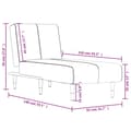 Miniatyrbillede 9 af 9: vidaXL chaiselong velour sort