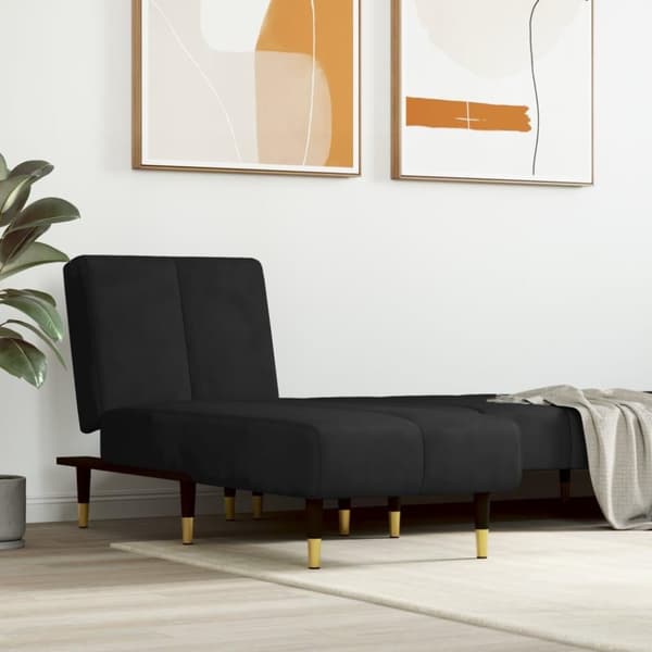 vidaXL chaiselong velour sort