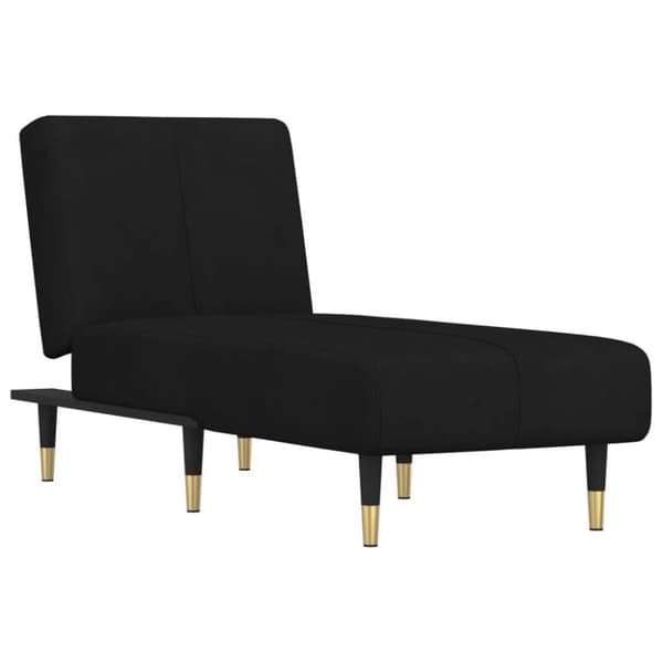 vidaXL chaiselong velour sort