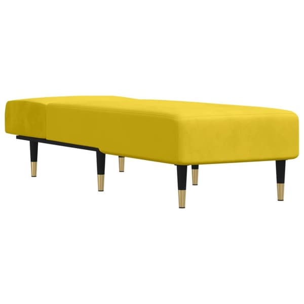 vidaXL chaiselong velour gul