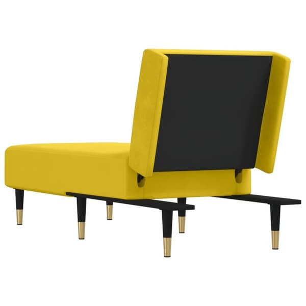 vidaXL chaiselong velour gul