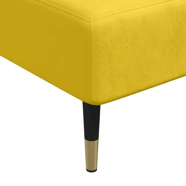 vidaXL chaiselong velour gul