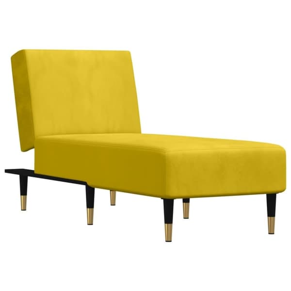 vidaXL chaiselong velour gul
