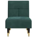 Miniatyrbillede 4 af 9: vidaXL chaiselong velour mørkegrøn