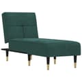 Miniatyrbillede 1 af 9: vidaXL chaiselong velour mørkegrøn