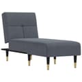 Miniatyrbillede 1 af 9: vidaXL chaiselong velour mørkegrå