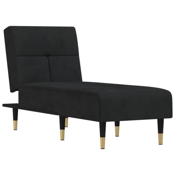 vidaXL chaiselong velour sort