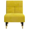 Miniatyrbillede 4 af 9: vidaXL chaiselong velour gul