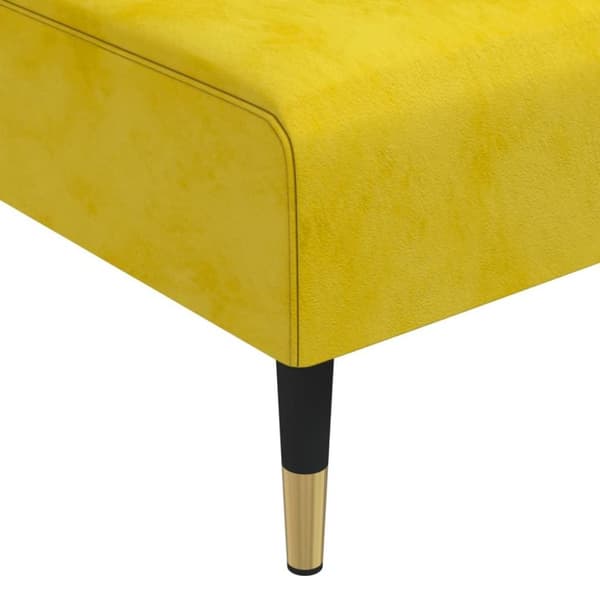 vidaXL chaiselong velour gul