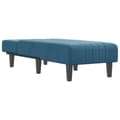 Miniatyrbillede 3 af 9: vidaXL chaiselong velour blå