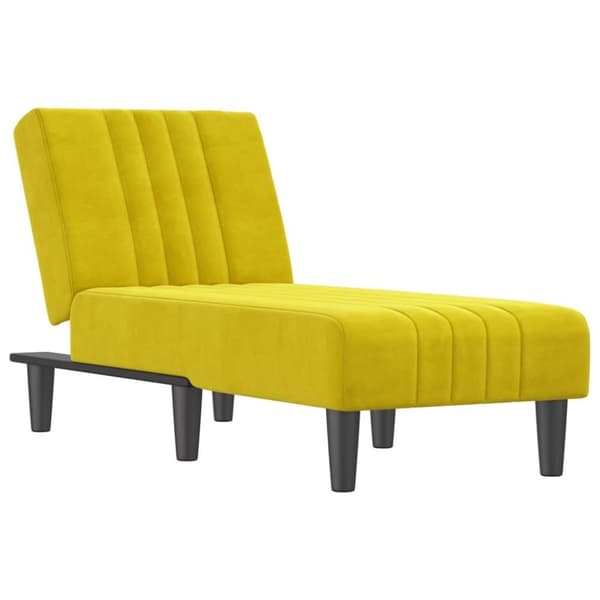 vidaXL chaiselong velour gul