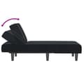 Miniatyrbillede 6 af 9: vidaXL chaiselong velour sort