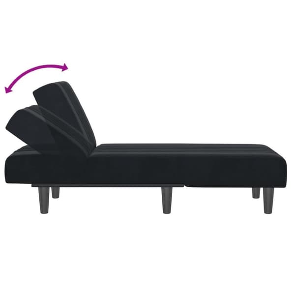 vidaXL chaiselong velour sort