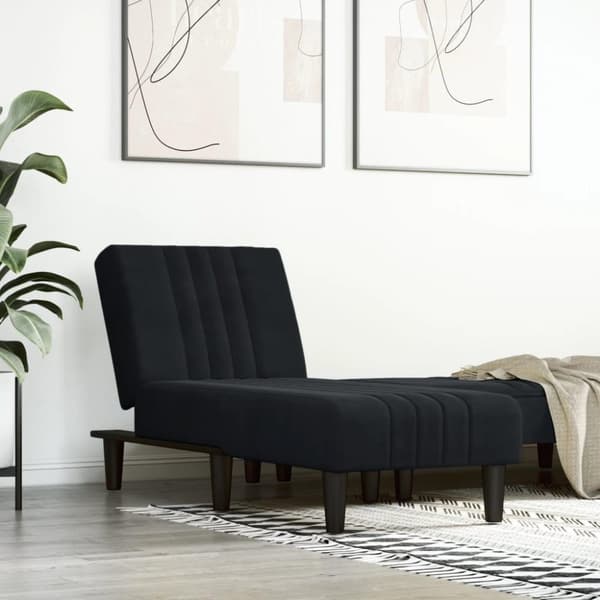 vidaXL chaiselong velour sort
