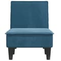 Miniatyrbillede 4 af 9: vidaXL chaiselong velour blå
