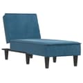 Miniatyrbillede 1 af 9: vidaXL chaiselong velour blå