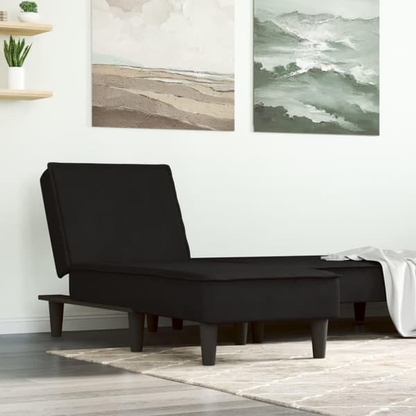 vidaXL chaiselong velour sort