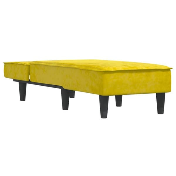 vidaXL chaiselong velour gul