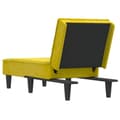 Miniatyrbillede 5 af 9: vidaXL chaiselong velour gul