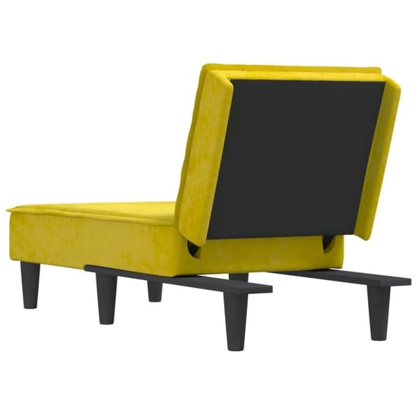 vidaXL chaiselong velour gul