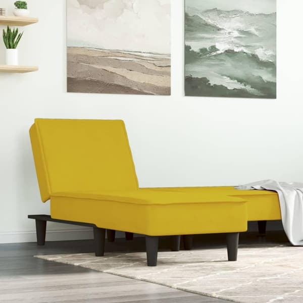 vidaXL chaiselong velour gul