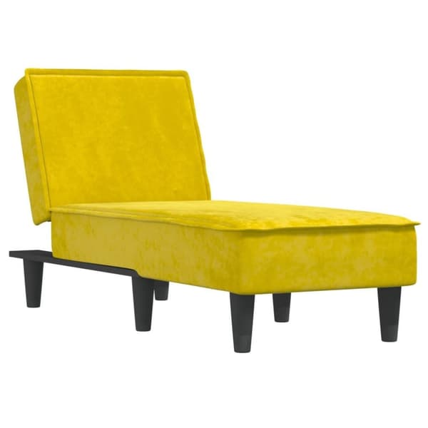 vidaXL chaiselong velour gul