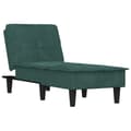 Miniatyrbillede 1 af 9: vidaXL chaiselong velour mørkegrøn