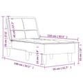 Miniatyrbillede 9 af 9: vidaXL chaiselong velour sort