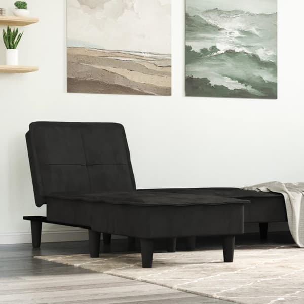 vidaXL chaiselong velour sort