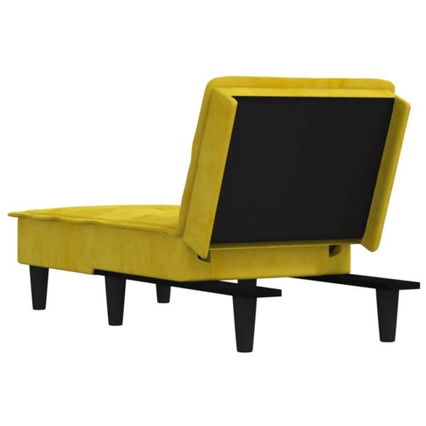 vidaXL chaiselong velour gul