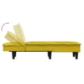 Miniatyrbillede 6 af 9: vidaXL chaiselong velour gul