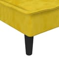 Miniatyrbillede 7 af 9: vidaXL chaiselong velour gul