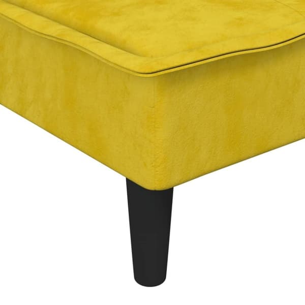 vidaXL chaiselong velour gul