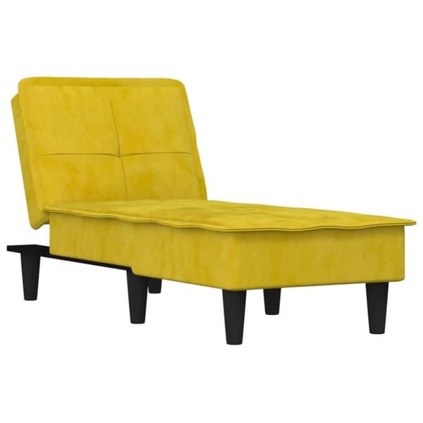 vidaXL chaiselong velour gul