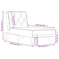 Miniatyrbillede 9 af 9: vidaXL chaiselong velour gul